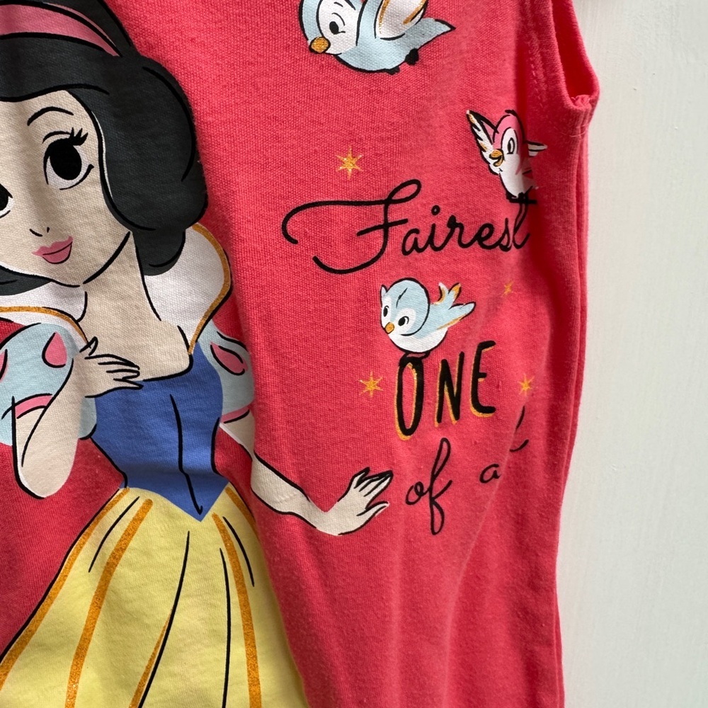 NWOT Disney Princess 3T Snow White Red Romper Fairest One of All - Picture 3 of 6
